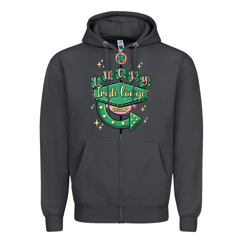 Irish Lodge Vacant Zipper Hoodie by MaliasSmallBusiness | Teevron