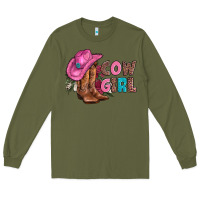 Army Green valentine day boots hat and roses Long Sleeve Tee - AdoDesignShop