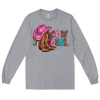 Heather Grey valentine day boots hat and roses Long Sleeve Tee - AdoDesignShop