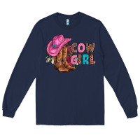 Navy valentine day boots hat and roses Long Sleeve Tee - AdoDesignShop