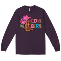 Plum valentine day boots hat and roses Long Sleeve Tee - AdoDesignShop