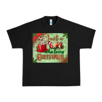 Black just a girl who loves christmas mousepad Urban Heavy Tee - BundleAndBundleShop