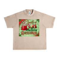 French Oak just a girl who loves christmas mousepad Urban Heavy Tee - BundleAndBundleShop