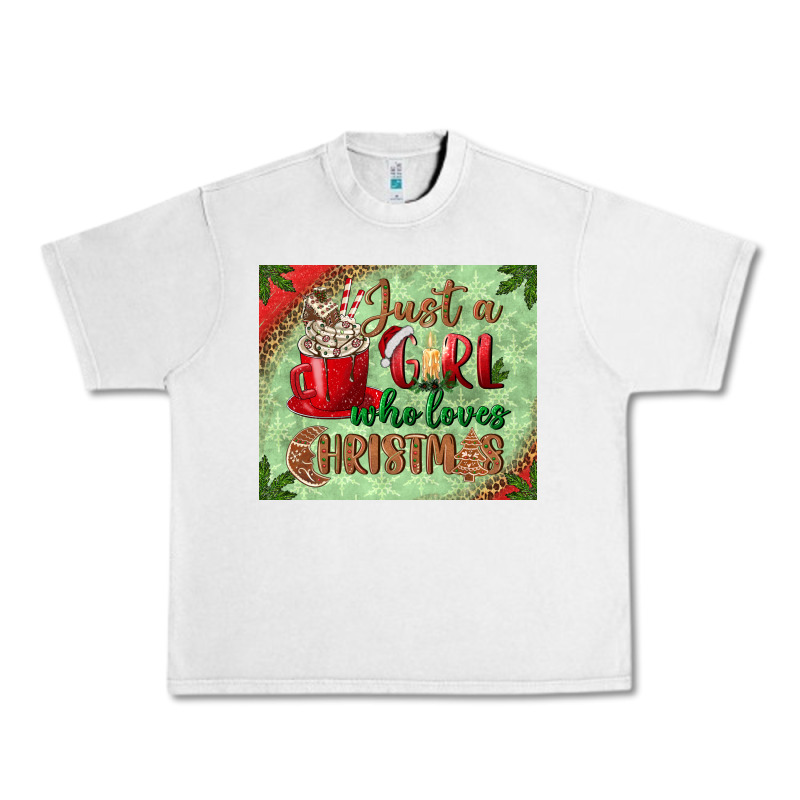 Just A Girl Who Loves Christmas Mousepad Urban Heavy Tee by BundleAndBundleShop | Teevron
