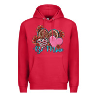 Cardinal valentine's day be mine hearts sunflower Premium Hoodie - RanaPortraitStore