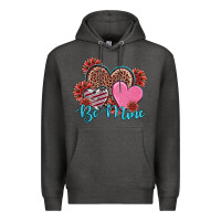 Charcoal Heather valentine's day be mine hearts sunflower Premium Hoodie - RanaPortraitStore