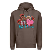 Coffee valentine's day be mine hearts sunflower Premium Hoodie - RanaPortraitStore