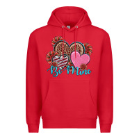 Red valentine's day be mine hearts sunflower Premium Hoodie - RanaPortraitStore