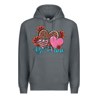 Rock valentine's day be mine hearts sunflower Premium Hoodie - RanaPortraitStore