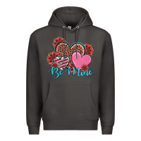 Smoke valentine's day be mine hearts sunflower Premium Hoodie - RanaPortraitStore