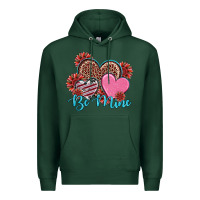 Sports Green valentine's day be mine hearts sunflower Premium Hoodie - RanaPortraitStore
