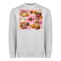 Heather Grey cafecito y chisme. Heavyweight Sweatshirt - JahusDesignShop