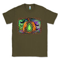 Army Green halloween gemstone background Classic Tee - JahusDesignShop