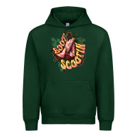 Forest Green Boots scootin Urban Hoodie - HowdyJamesFarm