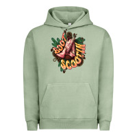 Pigment Oil Green Boots scootin Urban Hoodie - HowdyJamesFarm
