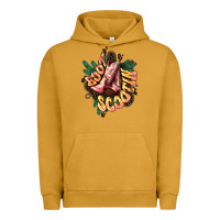 Pigment Peanut Butter Boots scootin Urban Hoodie - HowdyJamesFarm