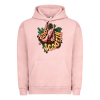 Pigment Salmon Boots scootin Urban Hoodie - HowdyJamesFarm