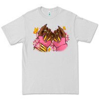 Dove Grey Pink afro nails Premium Tee - RanaPortraitStore