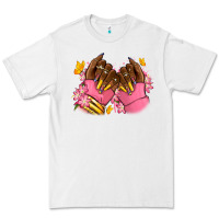 White Pink afro nails Premium Tee - RanaPortraitStore