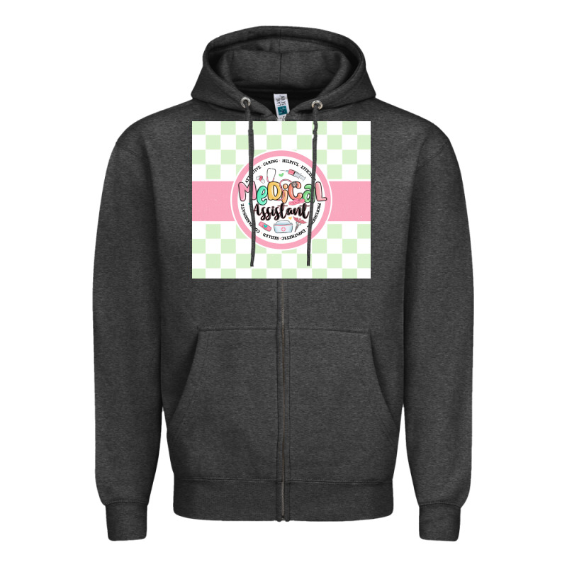 Medical Assistant Nurse Zipper Hoodie by MaliasSmallBusiness | Teevron