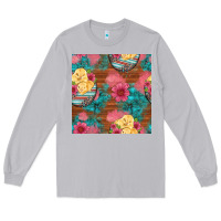 Moon Dust hatched egg easter chicks seamless pattern Long Sleeve Tee - Artiststas