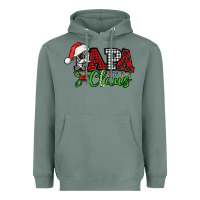 Sage Papa Claus with christmas lights and mistletoe Heavyweight Hoodie - NancyCooperArtShop