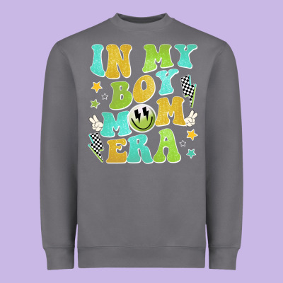 In My Boy Mom Era Heavyweight Sweatshirt Designed By Jahusdesignshop