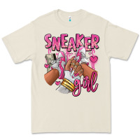 Bone Pink and white sneaker girl Premium Tee - RanaPortraitStore