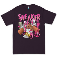 Plum Pink and white sneaker girl Premium Tee - RanaPortraitStore