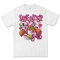 White Pink and white sneaker girl Premium Tee - RanaPortraitStore