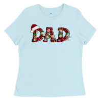 Baby Blue christmas dad Ladies Tee - AdoDesignShop