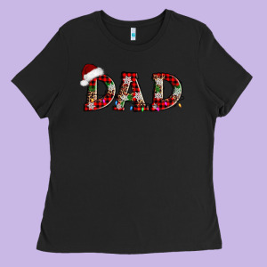 Christmas Dad Ladies Tee Designed By Adodesignshop