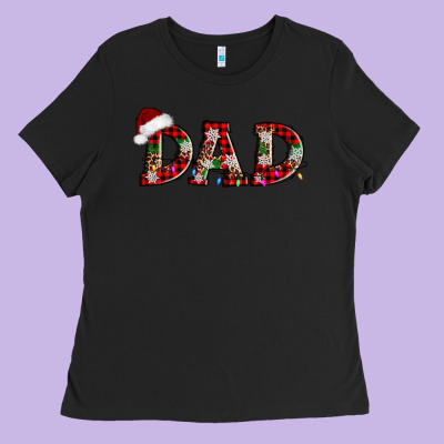 Christmas Dad Ladies Tee Designed By Adodesignshop