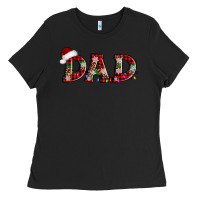 Black christmas dad Ladies Tee - AdoDesignShop