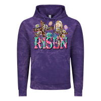 Cloud Purple He is risen Easter Day Vintage Hoodie - CowGirlArtShop