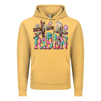 Vintage Mustard He is risen Easter Day Vintage Hoodie - CowGirlArtShop