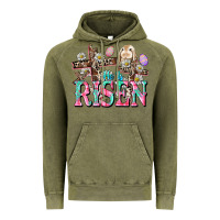 Vintage Olive He is risen Easter Day Vintage Hoodie - CowGirlArtShop