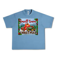 Pebble Blue small town christmas mousepad Urban Heavy Tee - BundleAndBundleShop