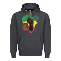 Smoke africa map Zipper Hoodie - MaliasSmallBusiness