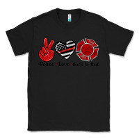 Black peace love back to red Classic Tee - Artiststas