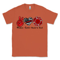 Copper peace love back to red Classic Tee - Artiststas