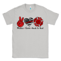 Moon Dust peace love back to red Classic Tee - Artiststas