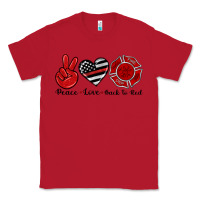 Red peace love back to red Classic Tee - Artiststas