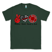 Sports Green peace love back to red Classic Tee - Artiststas