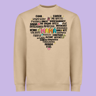 Spanish Mothers Day Heavyweight Sweatshirt Designed By Jahusdesignshop