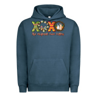 Pigment Midnight Navy Xoxo the original love letters Easter Day Urban Hoodie - HowdyJamesFarm