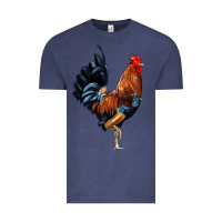 Vintage Denim cockerel Vintage Tee - JahusDesignShop