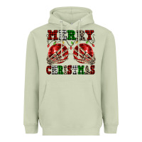 Matcha Merry Christmas skeleton hands boobs Heavyweight Hoodie - NancyCooperArtShop