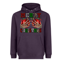 Plum Merry Christmas skeleton hands boobs Heavyweight Hoodie - NancyCooperArtShop