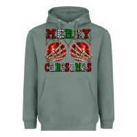 Sage Merry Christmas skeleton hands boobs Heavyweight Hoodie - NancyCooperArtShop